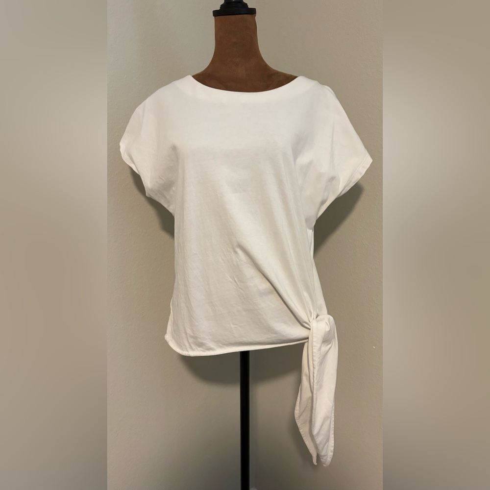 LOFT White Side-Tie Top